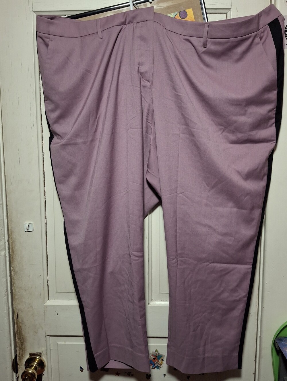 Wildfang Women Empower Color Block Slim Crop Pant Size 26W
